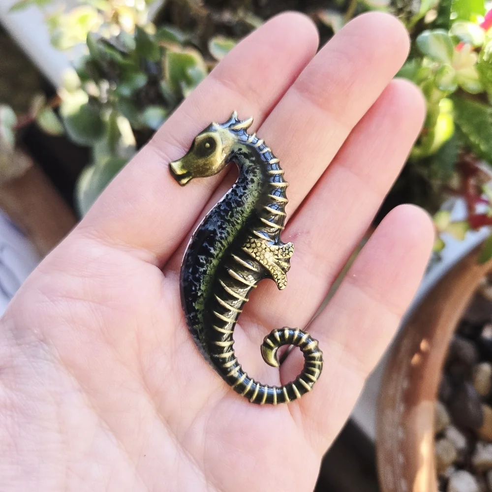 Vintage Seahorse Lapel Brooch Pin